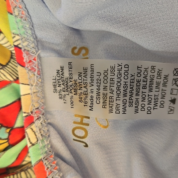 Johnny Was Helouise One Piece Skirt Ruched Swimsuit Small - Picture 8 of 8